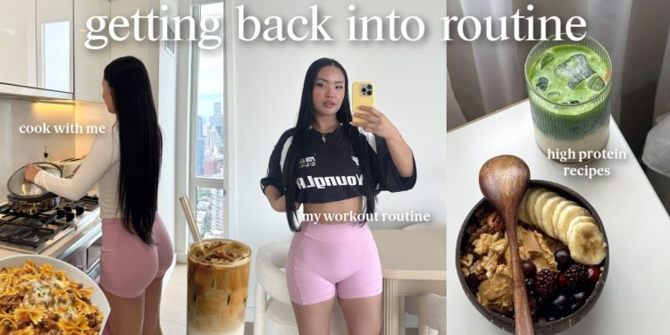 getting back into my fitness routine 🌱 what I eat, high protein meals + how I stay consistent!