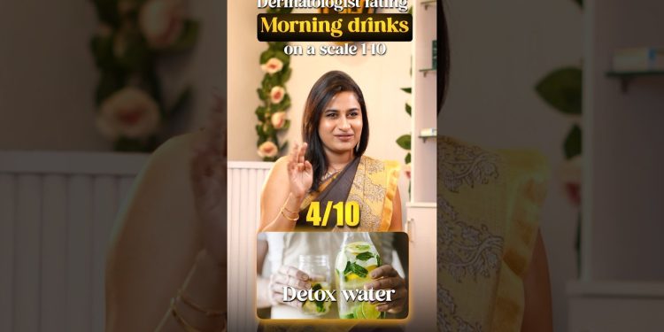 dermatologist rating morning drinks ✨️#acne #oilyskinacne #food #haircare