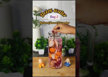 Beetroot carrot cucumber Detox Water |Day 3 | Refreshing Drink #shorts #detoxwater #healthydrink