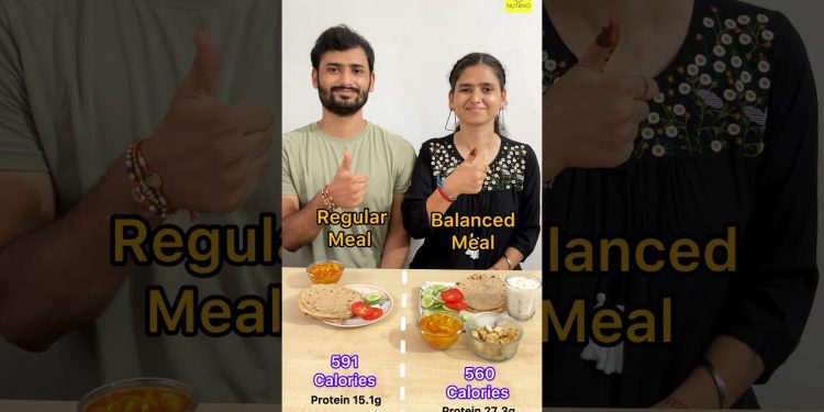 Balance meal vs regular meal #viralshort #balanceddiet #diettips #weightmanagement #foodshorts
