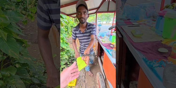 $1 Healthy Drink 🌱 #streetfood #travel