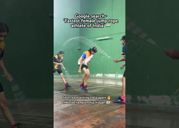 Fastest female jump roper of India 🇮🇳 #fitness #sports #trending #women