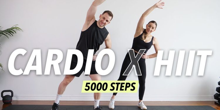 30 Min Cardio HIIT Workout at home – 5000 steps for Fat Burn (No equipment)