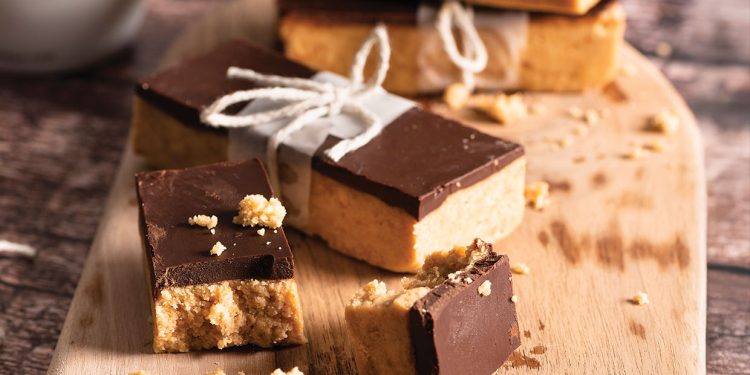 No-Bake Vegan Peanut Butter Slices