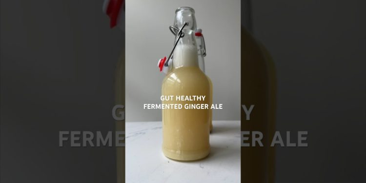 gut healthy fermented ginger ale #guthealth #recipe