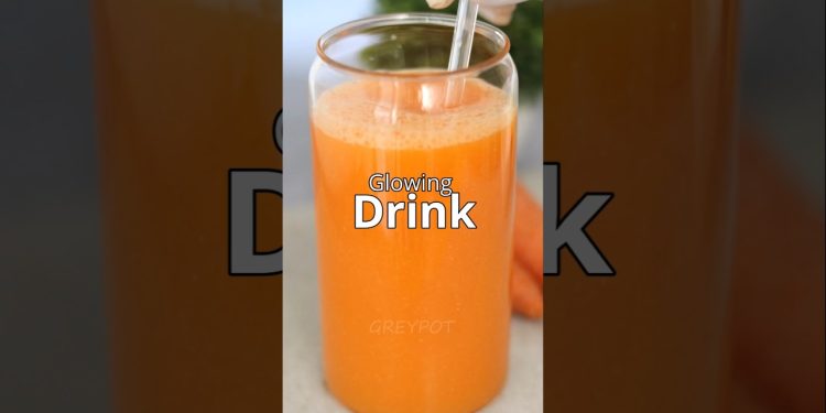 Skin Glowing Drink Carrot Orange Juice for Glowing Skin | Healthy & Refreshing Detox Drink