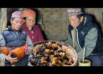 Traditional Village Life | Local Rooster Sekuwa & Millet Tongba | Peaceful Himalayan Lifestyle.