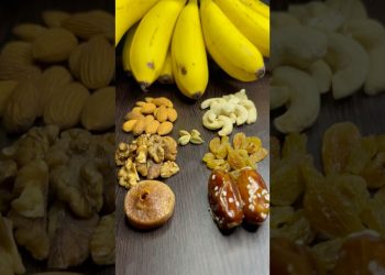 Healthy Banana with Dry Fruits Milkshake #shorts