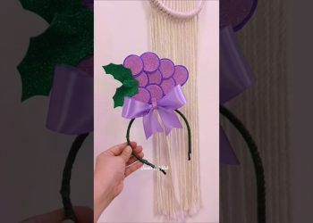 Fruit Headband for Nutrition Month 🍇#NutritionMonth2025 #nutrition #diy #diyideas #July #headdress