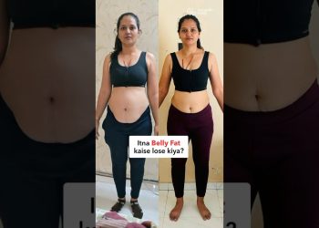 8 Kgs Weight Loss Story in 15 Seconds #postpartum #weightloss