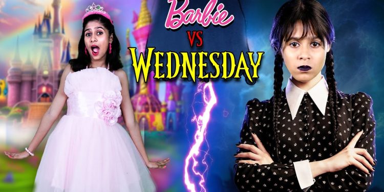 Real Life Wednesday Addams Vs Barbie | Who Will Win? Pari's Lifestyle