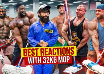 BEST REACTIONS with 32KG MOP | Elite Powerlifter Pretended to be a CLEANER in Gym Prank