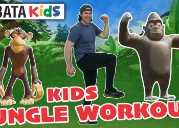 KIDS Tabata Workout | The Jungle Workout (4-Minutes)  w/ @TabataKidsWorkouts