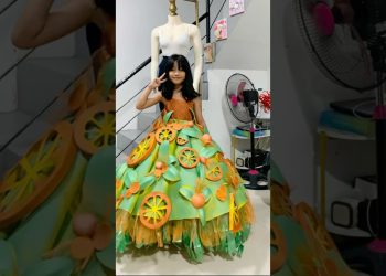 DIY NUTRITION MONTH COSTUME🍊50% #fypシ゚viral #notocopyrightinfringement #nutritionmonth #diycostume