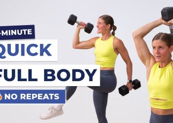 Quick Full Body Dumbbell Workout | 20 Minutes, All Standing + No Repeats