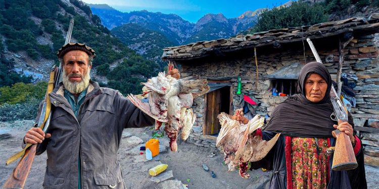 Rustic Mountain Lifestyle in Afghanistan’s Countryside – Daily Life, Hunting & Traditional Cooking