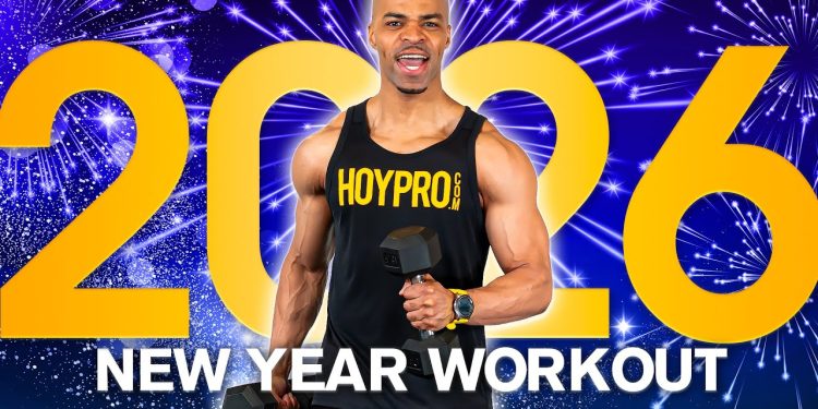30 MIN New Year’s Resolution Workout | Full Body • No Jumping • All Standing • Light Weights