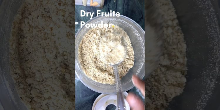 Healthy Homemade Dry Fruits Powder 😋🥛💪🏻 #dryfruits #powder