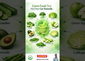 Top 10 Green Foods That Heal Your Gut Naturally | #guthealth #healthyfood #nutritiontips #shorts