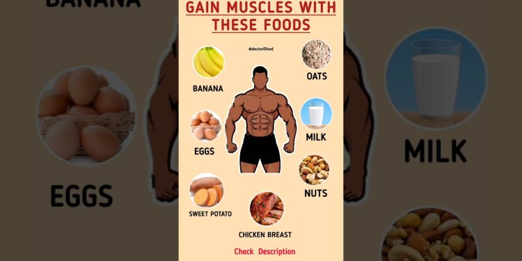 Top Foods for Muscle Gain | Build Lean Muscles Naturally #healthylifestyle #musclebuilding