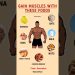 Top Foods for Muscle Gain | Build Lean Muscles Naturally #healthylifestyle #musclebuilding