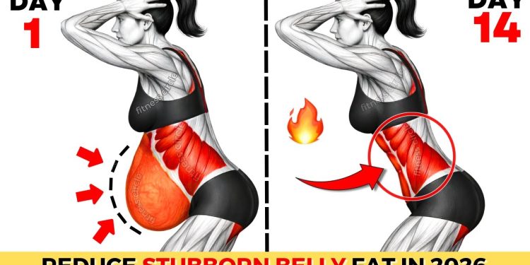 ➜Lose Stubborn Belly Fat Quickly ➜ 30-Min Standing Abs Workout 🔥No Jumping (Reduce fat in 2026)
