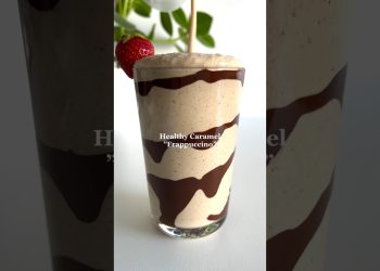 Healthy Caramel ”Frappuccino” #healthyrecipes #easyrecipes #healthyrecipe
