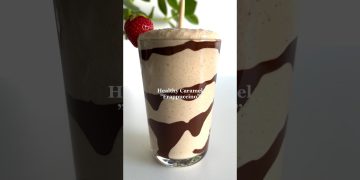 Healthy Caramel ”Frappuccino” #healthyrecipes #easyrecipes #healthyrecipe