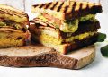 Vegan Club Sandwich with Smoked Tofu ‘Bacon’ and Pesto Mayo