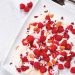 Vegan Raspberry, Almond and Rose Pavlova Traybake