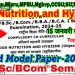 Food nutrition and hygiene | Solved previous year paper | Co-curricular | new model paper-2026