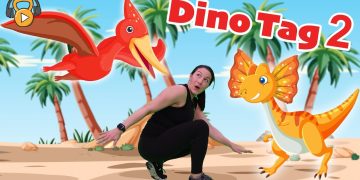 DINO TAG 2.0 – Workout (ages 3-8) | Tabata Kids Workouts