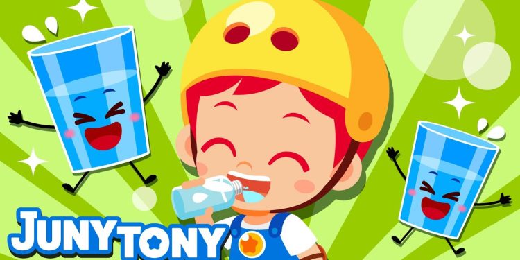 Let's Drink Waterđź’§ | Good Habit Songs for Kids | Healthy Habits Songs | Preschool Songs | JunyTony