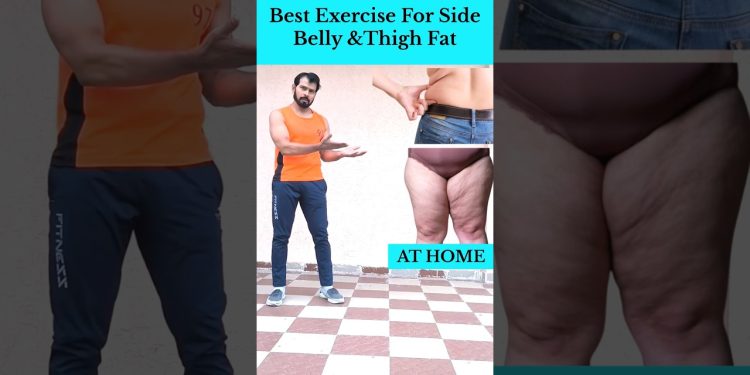 Reduce side belly & thigh fat #ytshorts #fatloss #exercise #weightloss #workout #fitness #shorts