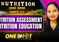 NUTRITION – One Shot Class Unit 11 nutrition assessment and nutrition education bsc nursing 1st year