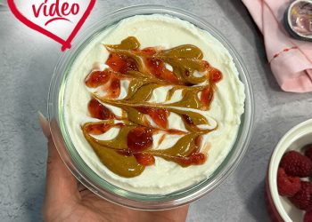 New! Peanut butter and jam overnight cheesecake