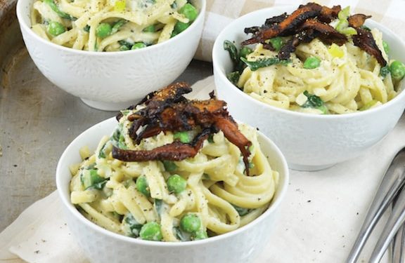 Mushroom Carbonara Bowl