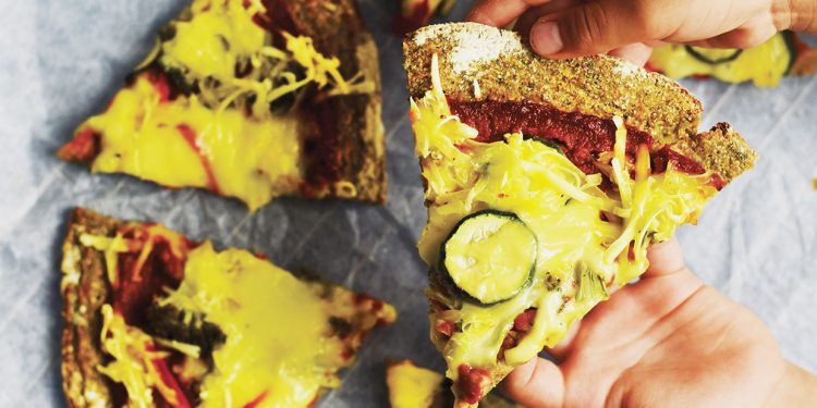 Vegan Cauliflower and Broccoli Base Pizza