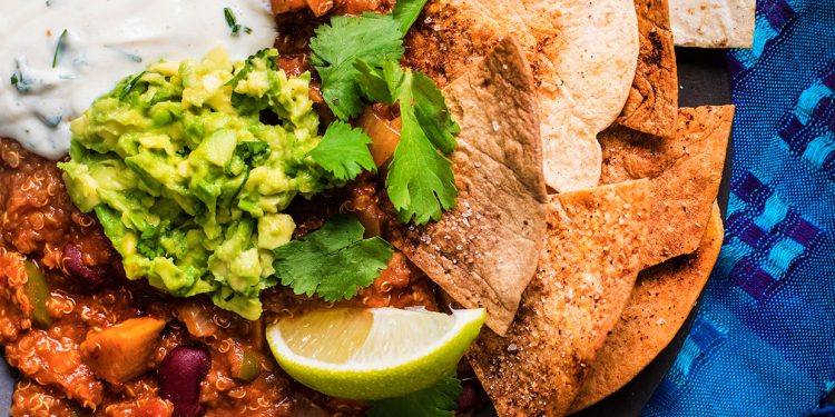 One-Pot Vegan Sweet Potato and Quinoa Chilli