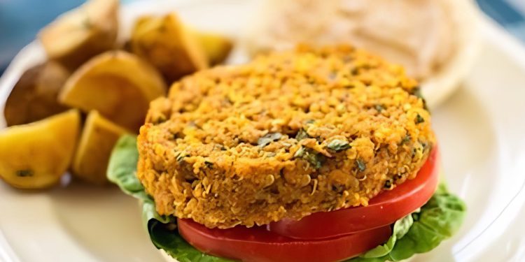 Quinoa and Red Lentil Burgers