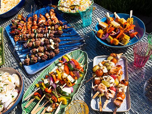 BBQ skewers – 5 ways