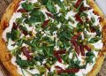 White Pizza with Asparagus and Spinach