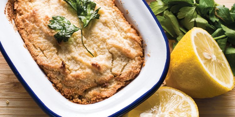 Vegan Baked Almond Feta Cheese