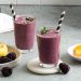 Simple Blackberry Peach Smoothie w/ 27g Protein!