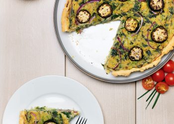 Vegan & Gluten-Free Green Vegetable Quiche