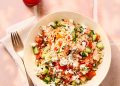 New! Salmon and feta rice salad