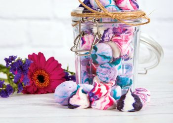 Vegan Rainbow Aquafaba Meringues