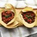 Vegan Smoky Bean Chilli in Tortilla Cups