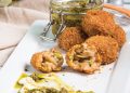 Vegan Arancini with Broad Beans, Peas and Coconut ‘Bacon’