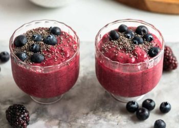 Chia Fruit Smoothie | High-Fiber + Super Tasty Recipe